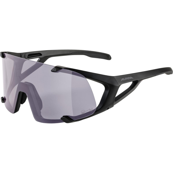 Alpina Sportbrille HAWKEYE Q-LITE V, black matt / purple
